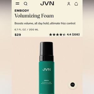 JVN Embody Volumizing foam